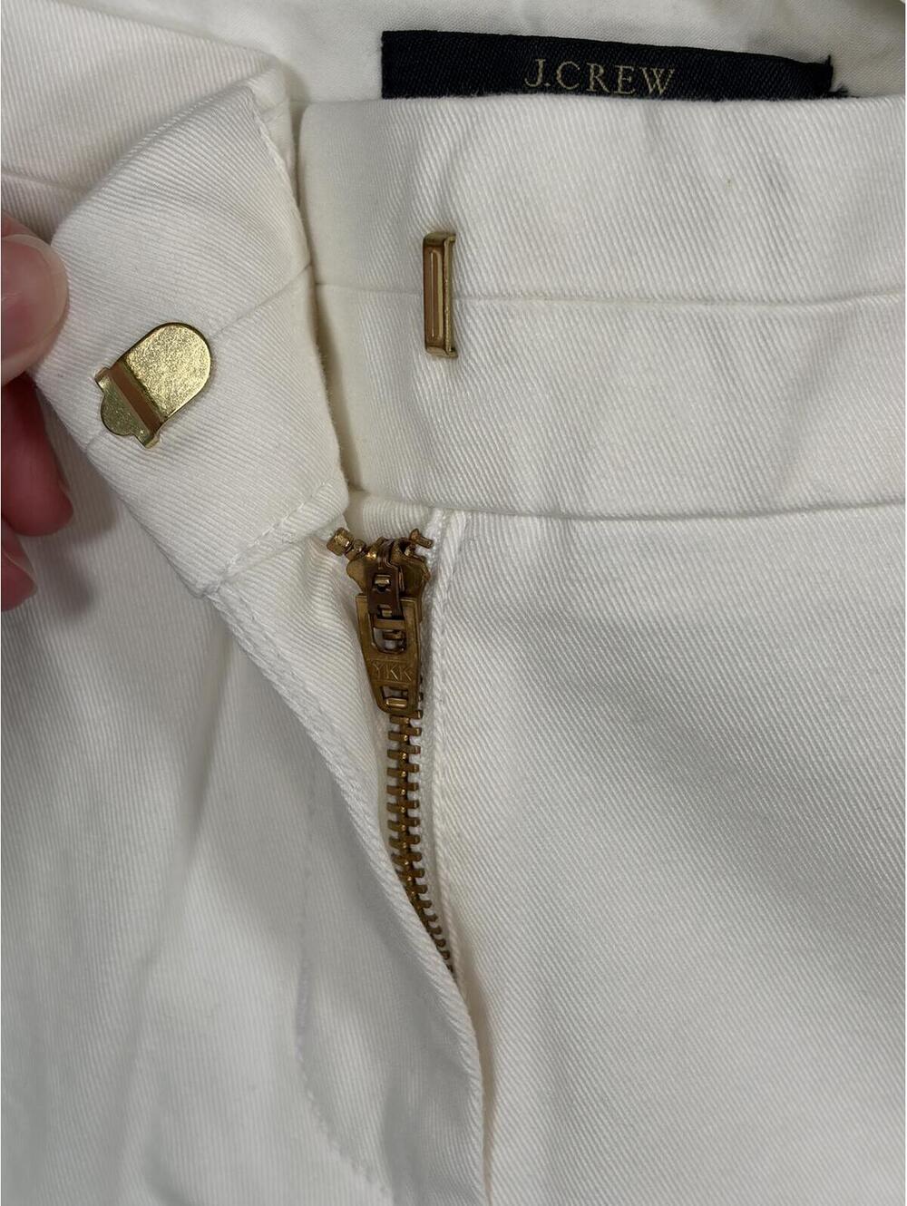 NWT J. Crew 4" White Chino Shorts Size 2 Preppy Coastal Classic Summer Staple - Picture 6 of 12